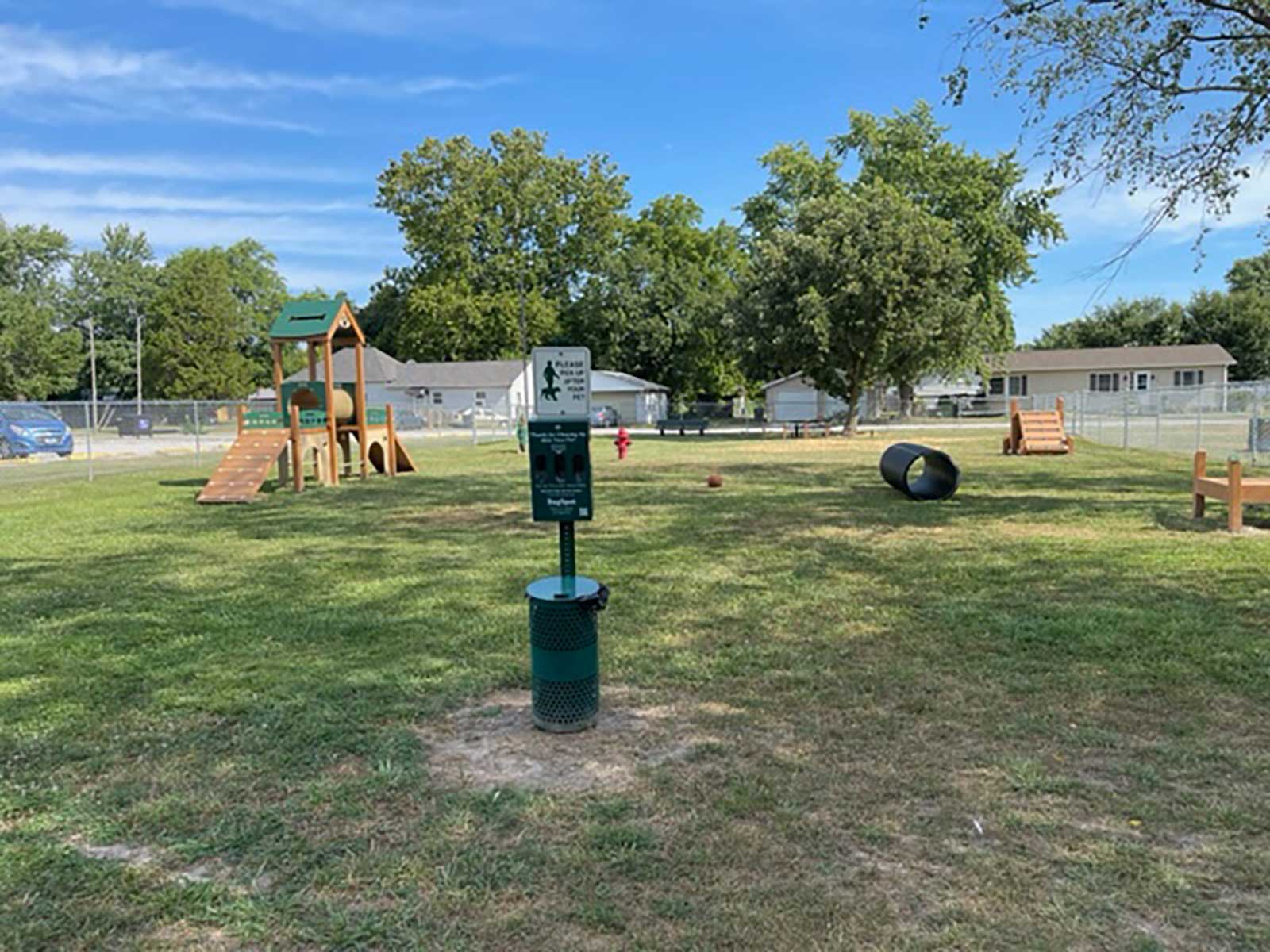 view one of playground equipment at the Bark Park