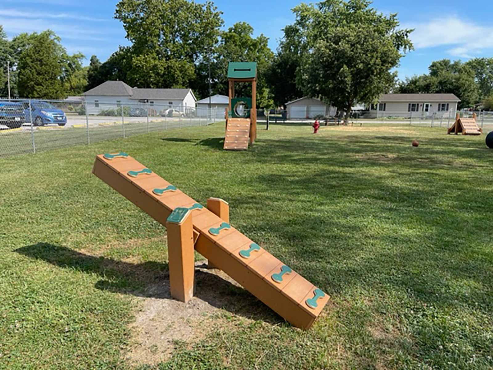 teeter totter at the Bark Park