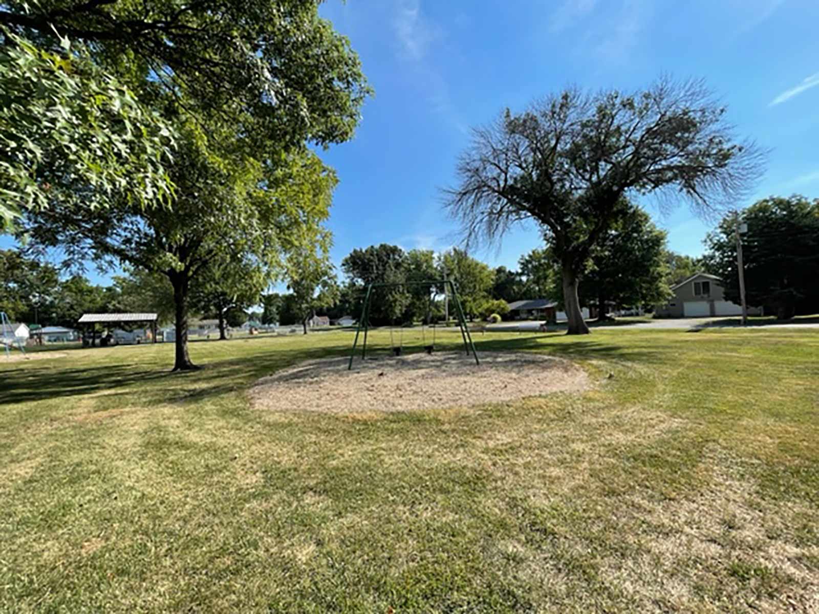 swing set at Davis Park