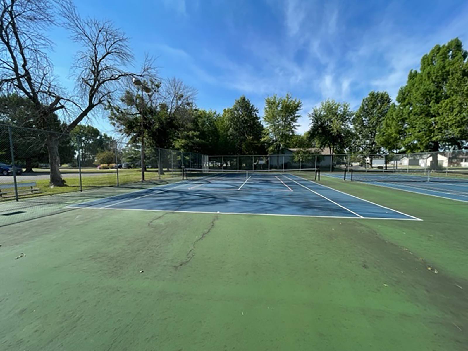 tennis court at Davis Park
