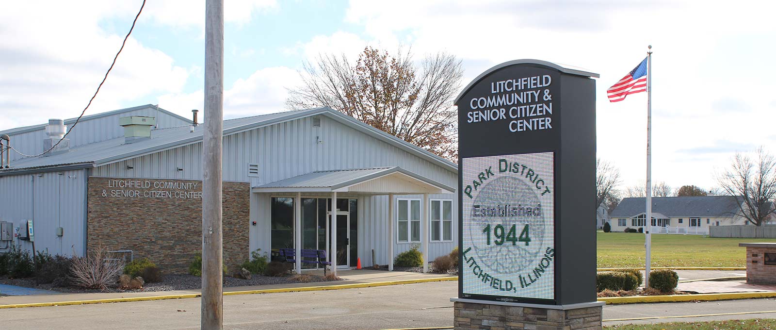 exterior view of the Litchfield Community and Senior Center