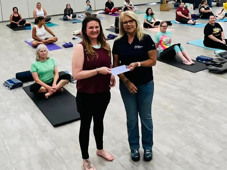 people doing yoga