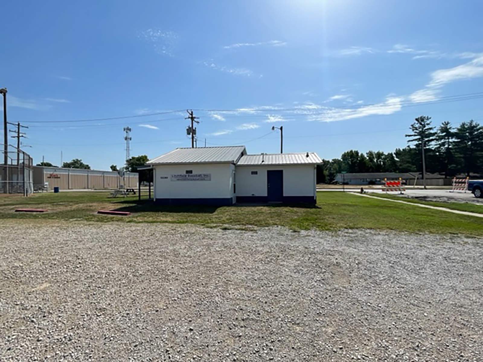 building and parking lot at Schalk Field