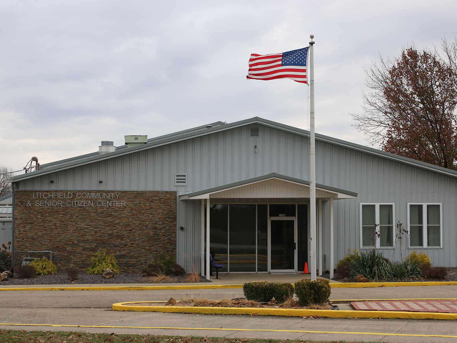 exterior view of the Litchfield Community and Senior Citizen Center