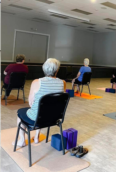 people in yoga classes