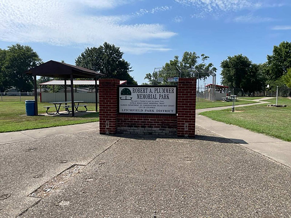 welcome sign at Plummer Park