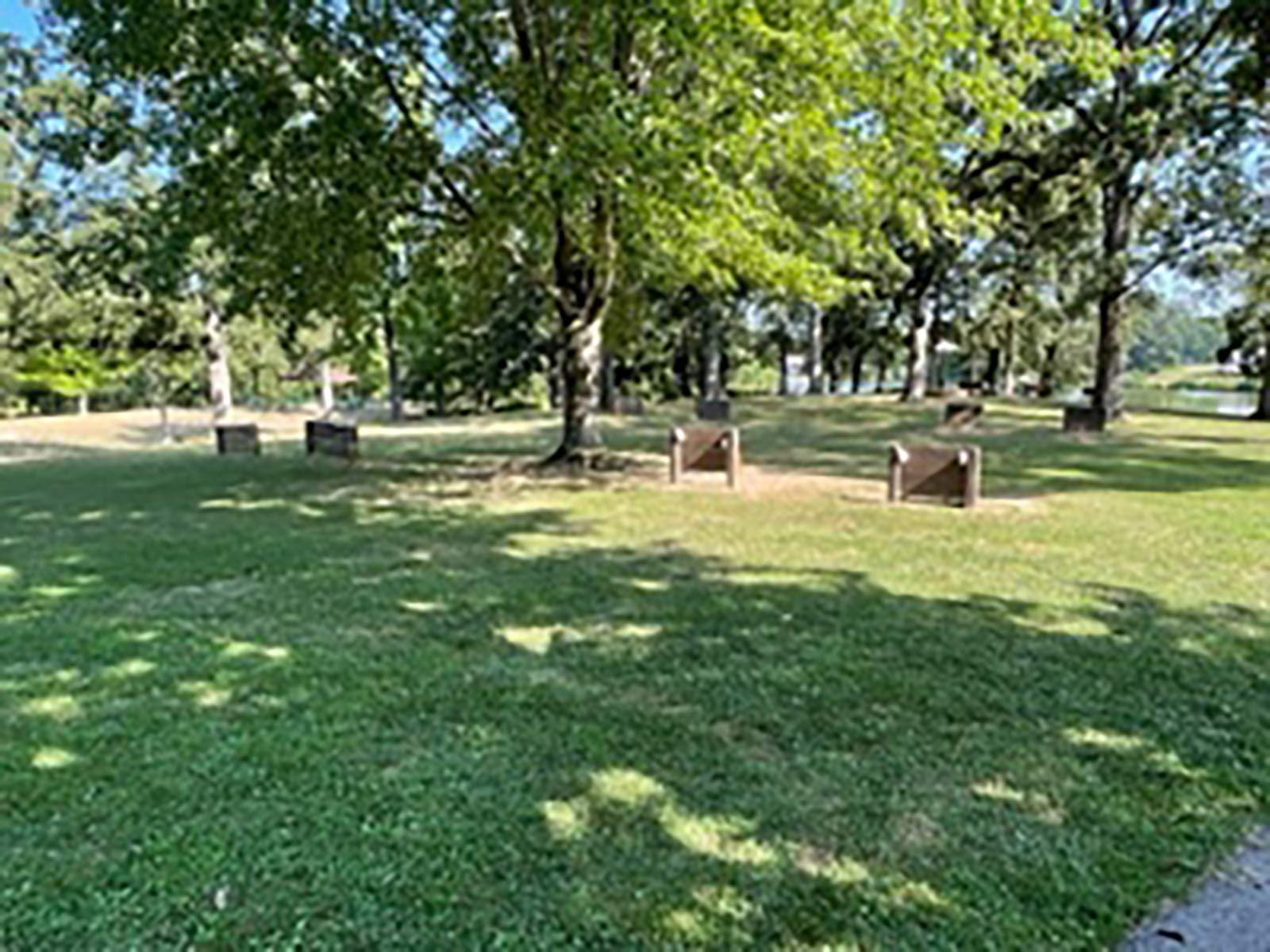 seating area at Walton Park